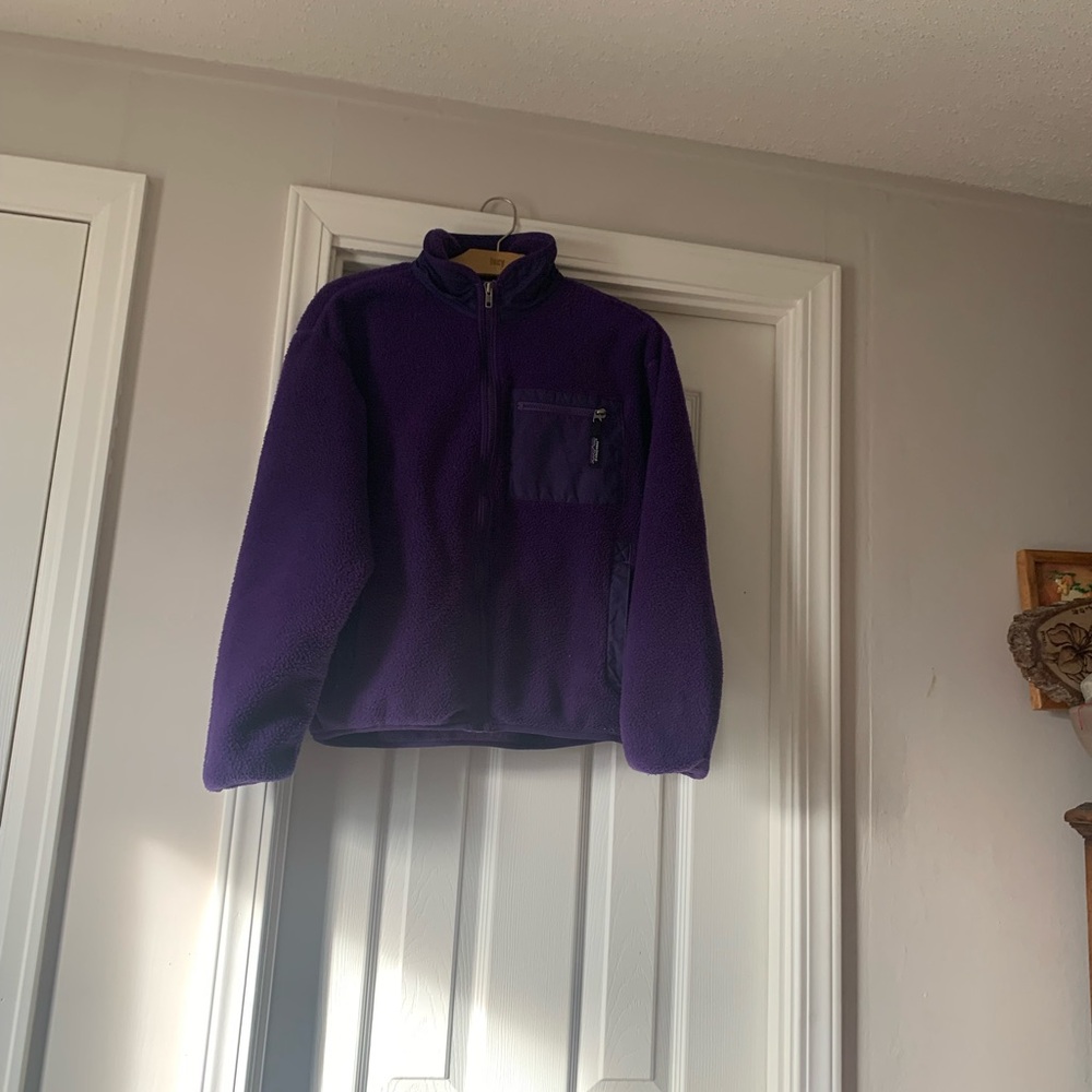 Patagonia Men's Zip-Up Purple Sweater